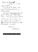 Correspondence from P. T. Miller to Grote Reber