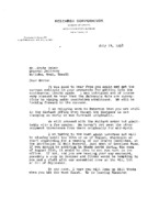 Charles H. Schauer to Grote Reber re: Responses to Reber&#039;s letter of 4/1/1958; Schauer&#039;s forthcoming schedule