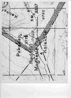 Enlargement of Kolekole Peak Area terrain contours : Red Hill area