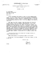 Correspondence from Doak C. Cox to Grote Reber