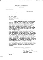Charles H. Schauer to Grote Reber re: Emberson&#039;s draft specifications and continued interest in Reber&#039;s antenna design