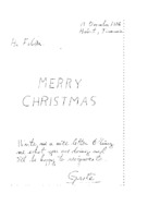 Grote Reber to Schuyler C. Reber, Jr re: Christmas greetings