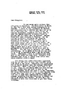 Grote Reber to Schuyler C. Reber, Jr re: Arrangements for GR&#039;s mail when he goes to Australia; shipment of recorder to Australia; Schuyler&#039;s business