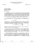 Lyman Spitzer, Jr to G.R.A. Ellis re: Questions on Elllis&#039; work on absorption of radio waves by ionized gas in the galactic disc