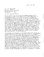 Letter from Millimeter Wave Astronomers, 29 October 1982