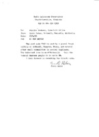 Grote Reber to Phyllis Jackson re: Shipment of international air tickets