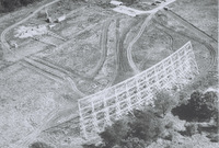 Big Ear antenna under construction, 1958