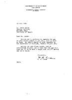 Correspondence from H. R. Crane to Grote Reber