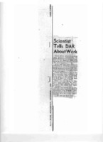 Scientist Tells DAR About Work