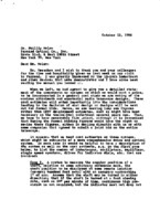 Correspondence: Richard M. Emberson to Phillip Nolan, October 1956