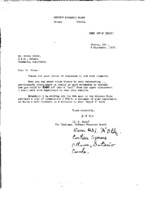 E. R. Hope to Grote Reber re: Hope&#039;s reply to GR&#039;s letter of 9/2/1957; solar blasts