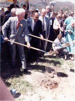 Groundbreaking for the Green Bank Telescope, 1 May 1991