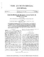 Optical Identifications and Radio Spectra of Sources found by the Michigan 8-GHz Survey