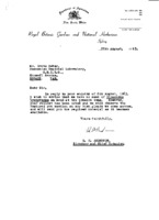 R. H. Anderson to Grote Reber re: Anderson&#039;s reponse to GR&#039;s letter of 8/6/1963: no Dioscorea transversa seeds available