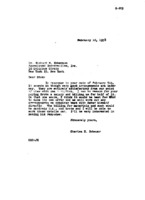 Charles H. Schauer to Richard M. Emberson re: Arrangements for remuneration and materials costs for Reber while he is at NRAO Green Bank