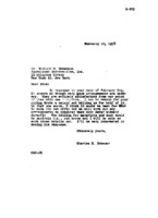 Charles H. Schauer to Richard M. Emberson re: Arrangements for remuneration and materials costs for Reber while he is at NRAO Green Bank