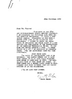 Correspondence from Grote Reber to P. T. Miller