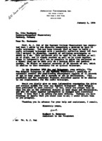 Correspondence: Richard M. Emberson to Otto Heckmann, January 1956