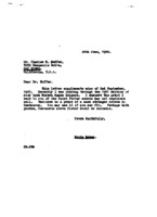 Grote Reber to Charles M. Huffer re: Replace print of Pictor source with better one of Centaurus source