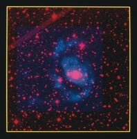 Markarian 348 (NGC 262) - Optical/Radio Composite