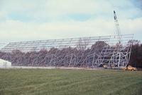 Big Ear:  last section of flat reflector going up