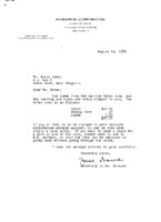 Jennie Ewanoski to Grote Reber re: Shipment of tubes and hearing aid cord