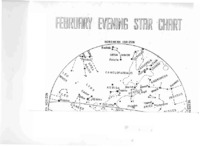February Evening Star Chart