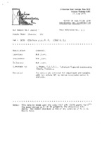 Geochron Laboratories to Grote Reber re: Carbon dating Charcoal #2E