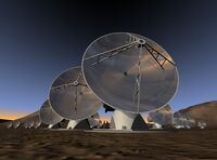 ALMA Array at Sunset