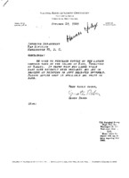 Correspondence from Grote Reber to U. S. Department of the Interior