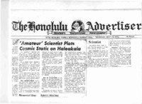 Amateur&#039; Scientist Plots Cosmic Static on Haleakala