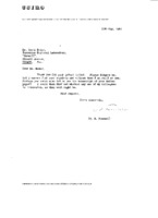 Otto H. Frankel to Grote Reber re: Frankel&#039;s reply to GR&#039;s letter of 5/11/1964: requests reprints