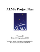 ALMA Project Plan (Version 2), 23 September 2004
