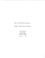 Green Bank Telescope Software:  Report of the Review Committee, 1997