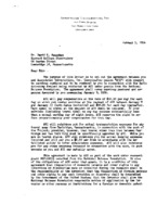Correspondence: Charles F. Dunbar to David S. Heeschen, January 1956