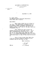 J. William Hinkley to Grote Reber re: Assignment of Reber&#039;s Patent 2519603 to Research Corp