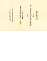 American Astronomical Society: program of the 111th meeting