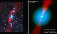 Radio/Optical Overlay Radio Galaxy 3C31