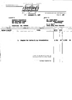 Isotopes Inc. to Research Corporation re: Carbon-14 invoice