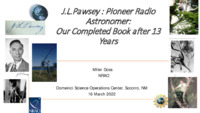 J.L.Pawsey: Pioneer Radio Astronomer (Miller Goss), 16 March 2022
