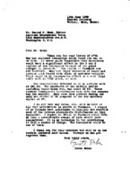 Grote Reber to Conrad P. Mook re: Thanks for Mook&#039;s letter of 5/27/1958; 520 kc observations
