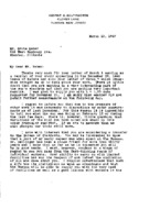 George C. Southworth to Grote Reber re: Southworth has discontinued solar observations; Reber&#039;s possible move to NBS