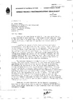 G. L. Nelms to Grote Reber re: Mr. Muldrew is writing a paper about northern hemisphere troughs; southern hemisphere troughs to be studied