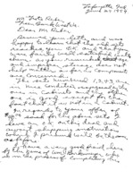 Galloway&#039;s response to GR&#039;s  letter of 6/24/1959; willing to sell other 3 radios; asks if GR has &quot;anything to do with the radio telescope deal that is going on down there&quot;