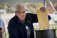 Photograph - Opening time capsule