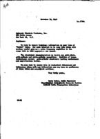 Correspondence from Grote Reber to Sylvania Electric Products, Inc.