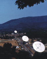 Green Bank Interferometer from Buffalo Mountain, 1971