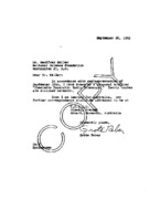 Grote Reber to Geoffrey Keller re: Cover letter for proposal submitted to NSF on &quot;Steerable Parabolic Radio Telescopes&quot;