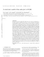 A relativistic Model of the Radio Jets in 3C296