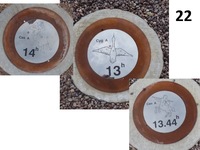 Bracewell Sundial Sidereal Time Markers